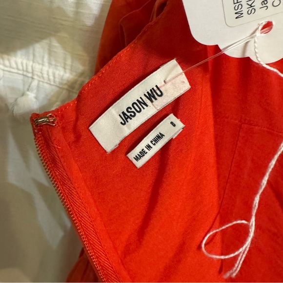 Jason Wu Boho Burnt Orange Cut Out Maxi Dress Size 8 - Picture 5 of 9